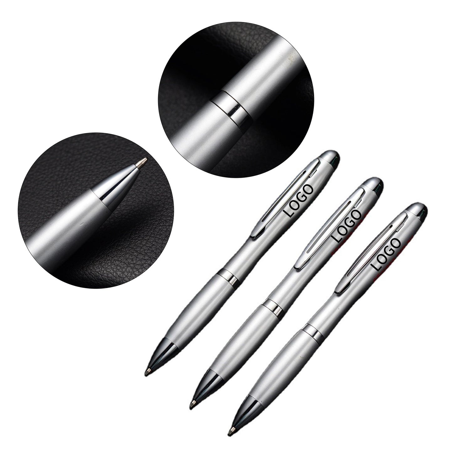 Sleek Stainless Steel Ballpoint Pen image 0