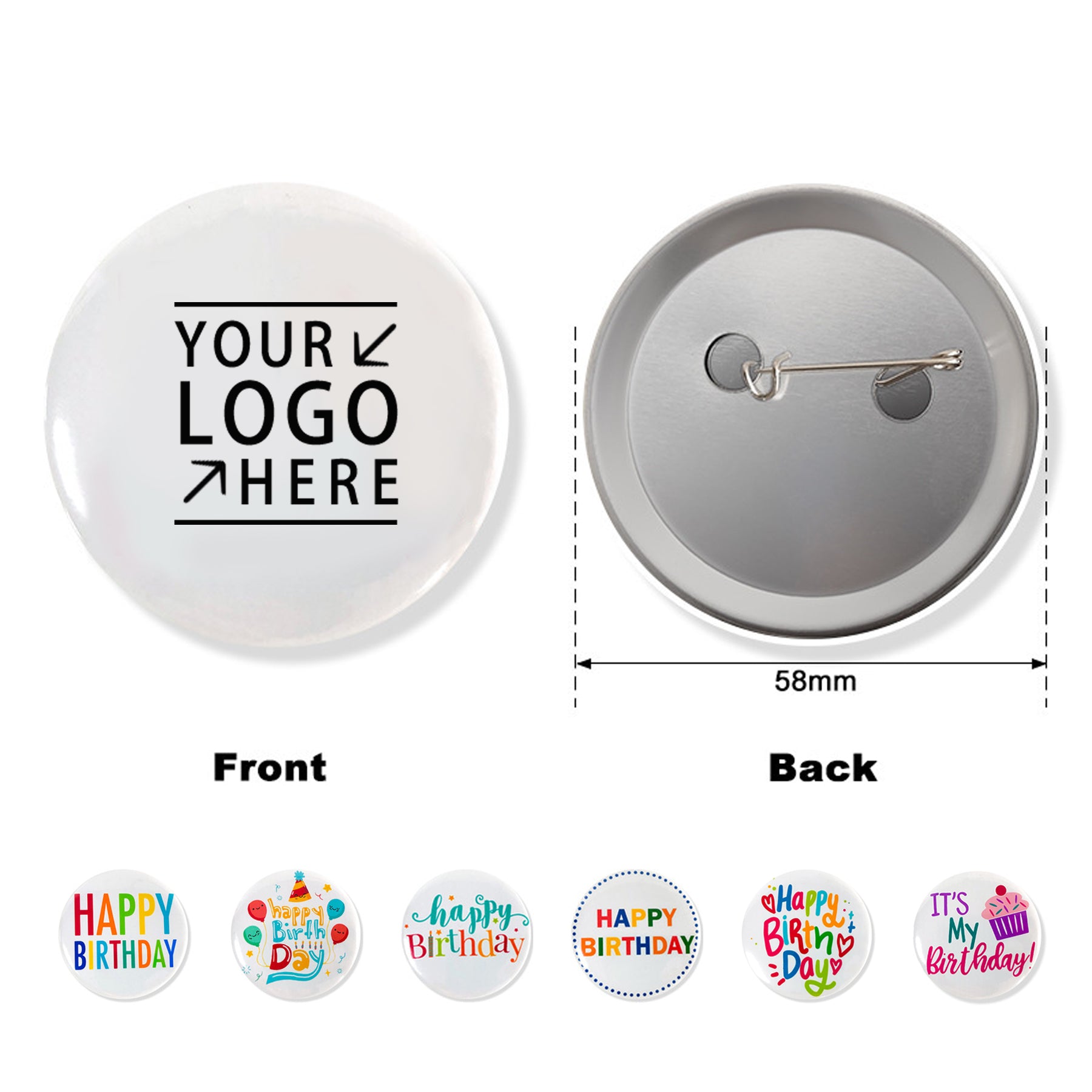 Round Shape Tin Badges/Button image 0