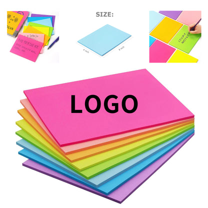 35 Sheets 8 x 6 inch Bright Colors Self Stick Pads image 1