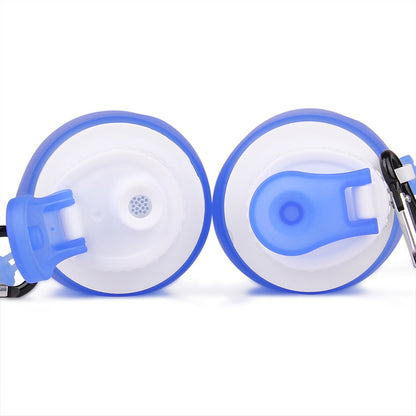 Foldable Silicone Water Bottle - Gray Black