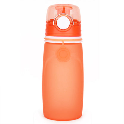 Foldable Silicone Water Bottle - Gray Black