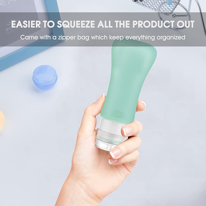 Capperza - 20-Pack Leak-Proof Travel Bottles – 3oz &amp; 2oz Silicone Toiletry Set