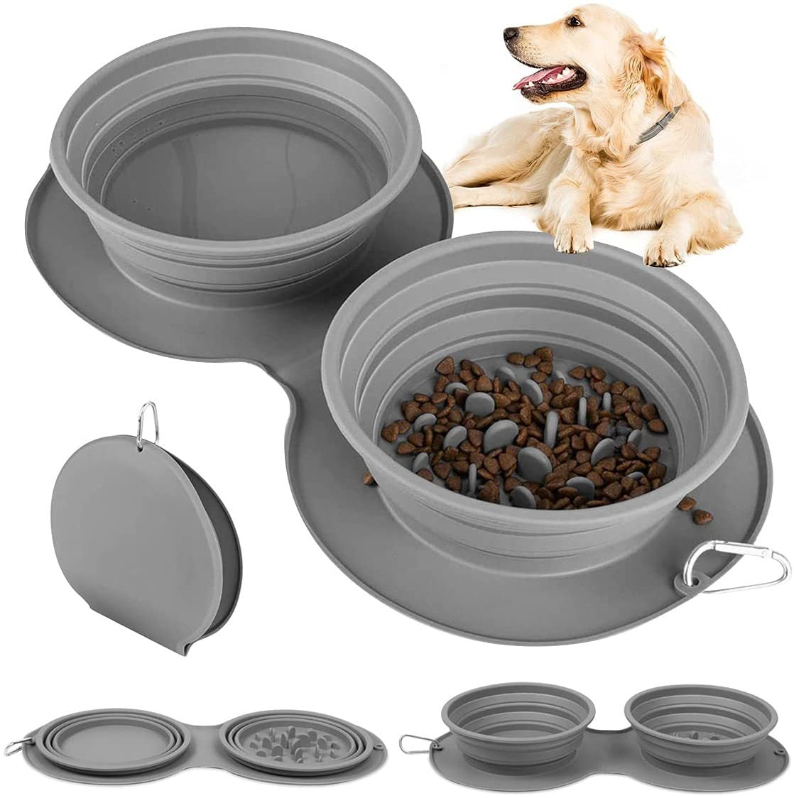 Silicone Collapsible Pet Bowl image 1