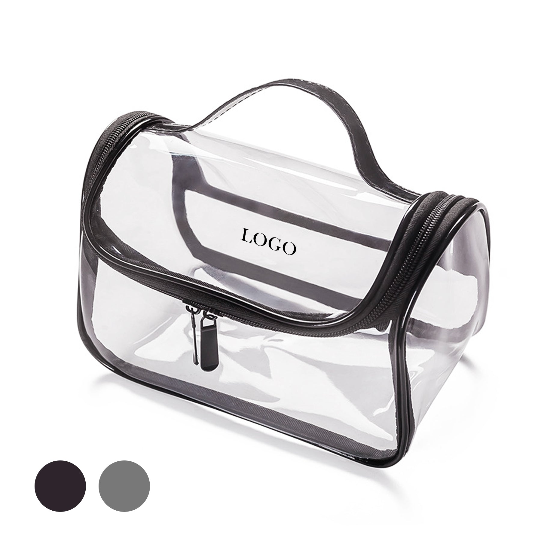 Diamond Clear PVC Portable Makeup Bag image 0
