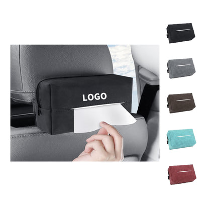 7.28in x 4.92in x 2.75in Car Sun Visor Tissue Box for Seat Back image 0