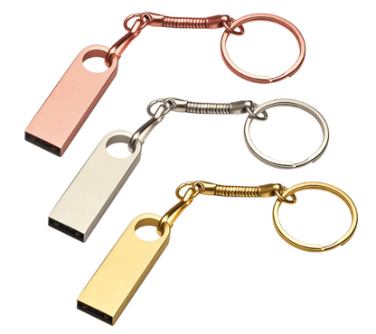 Metal USB Flash Drive w/ Key Chains / Rings image 0