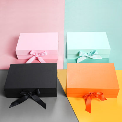 Flip-Top Folding Gift Boxes with Ribbon image 8