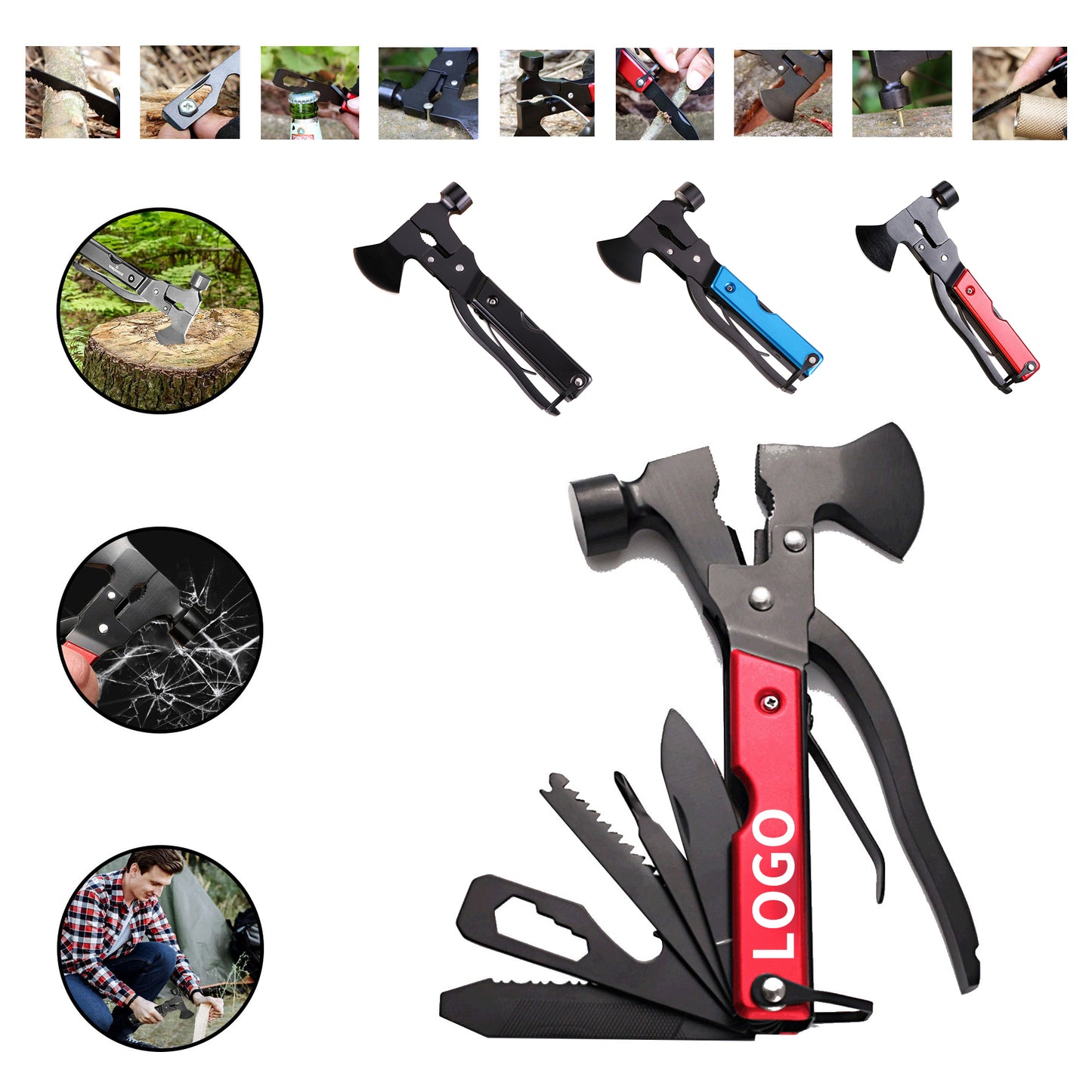 Multi-Tool Hatchet Axe for Outdoor and DIY Projects image 0