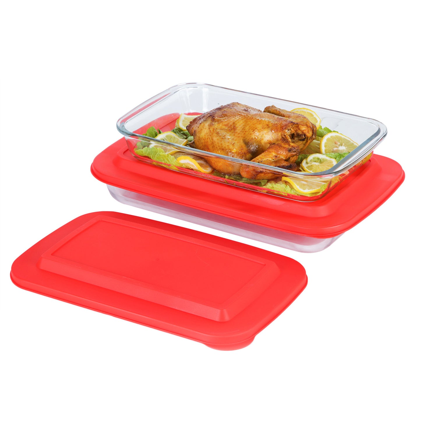 Large Glass Storage Containers with Lids image 2