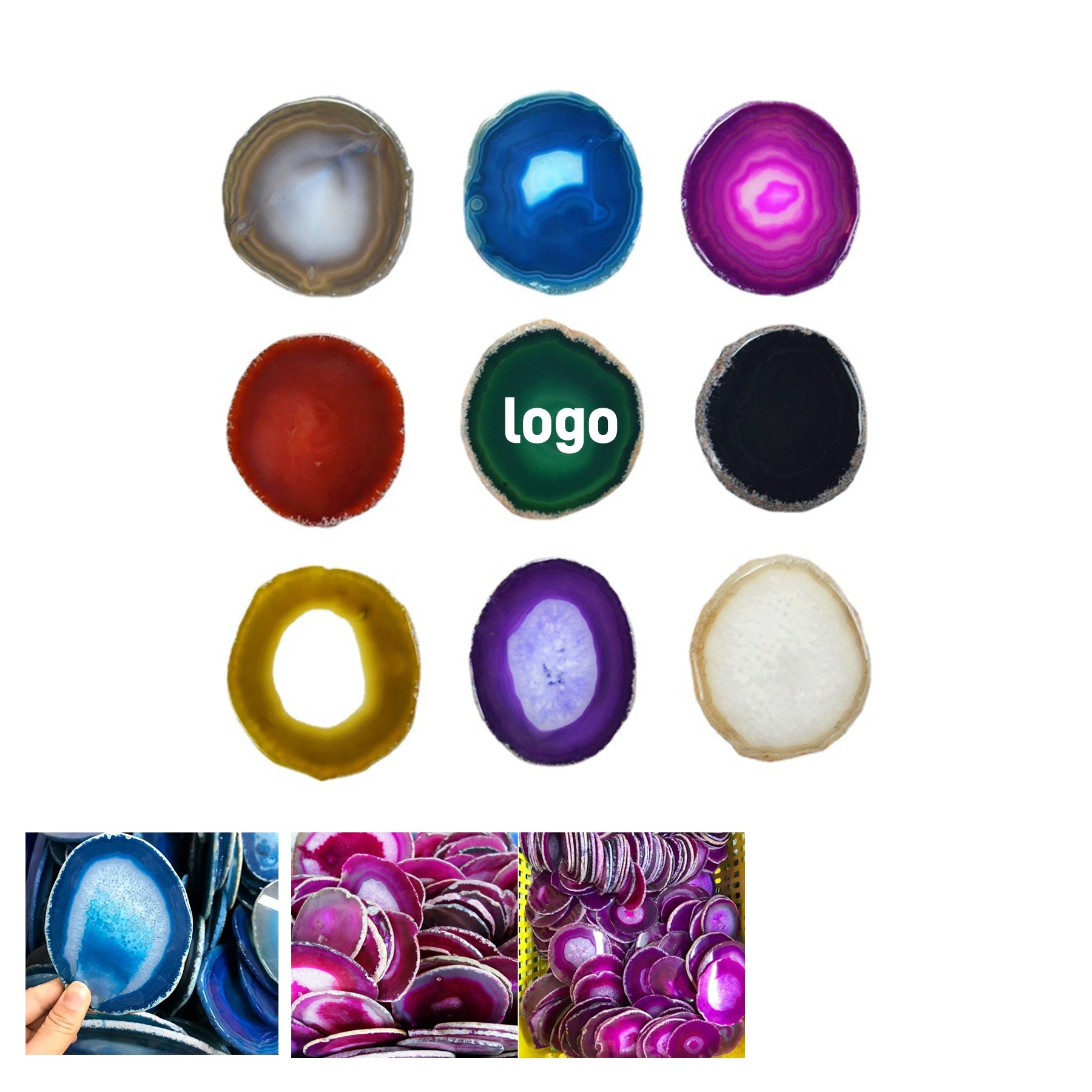 Brazilian Natural Agate Coaster image 0