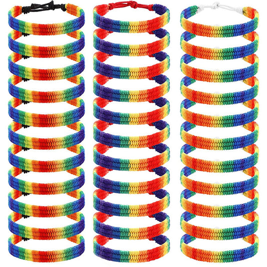 Rainbow Braided Bracelet image 1