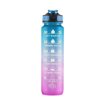 32oz Water Bottle with Time Marker image 1