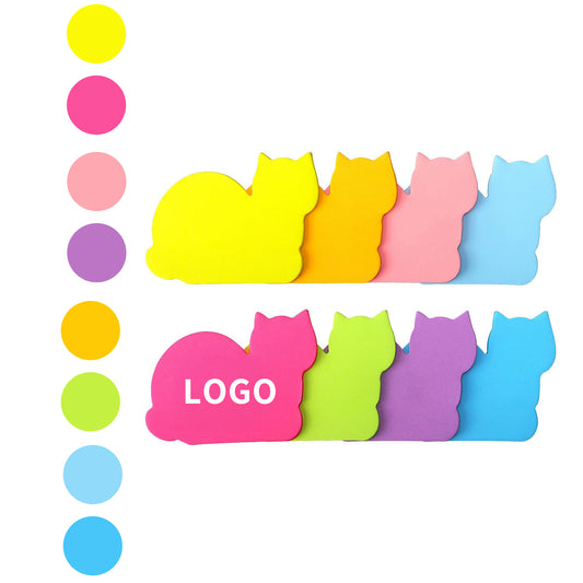 75 Sheets 3 x 3 in Pad Cat Self-Sticky Note Pads image 1