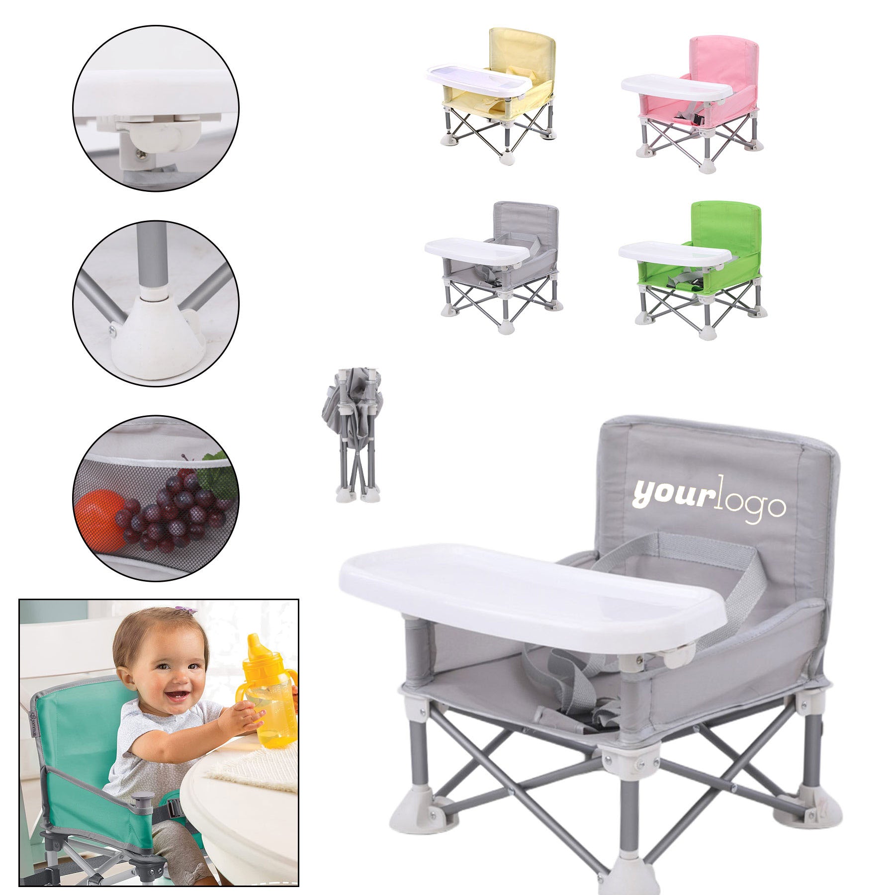 All-in-One Portable Baby Booster Chair image 0
