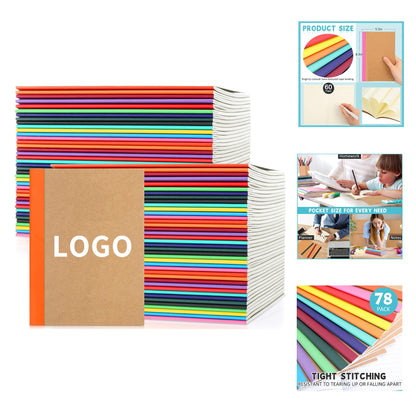 A5 Kraft Notebooks Lined Composition Notebook Journals image 1