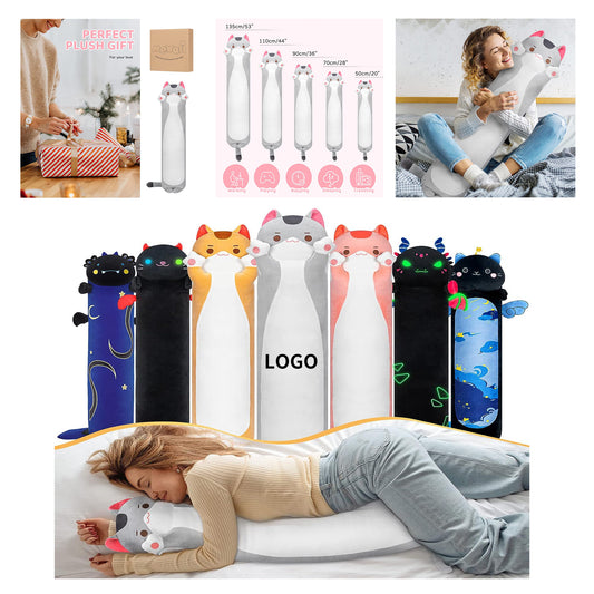 36 Inch Cute Long Cat Plush Kids Body Pillow image 1