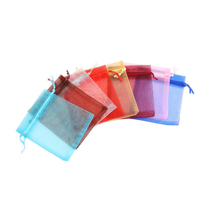 Drawstring Mesh Organza Bag