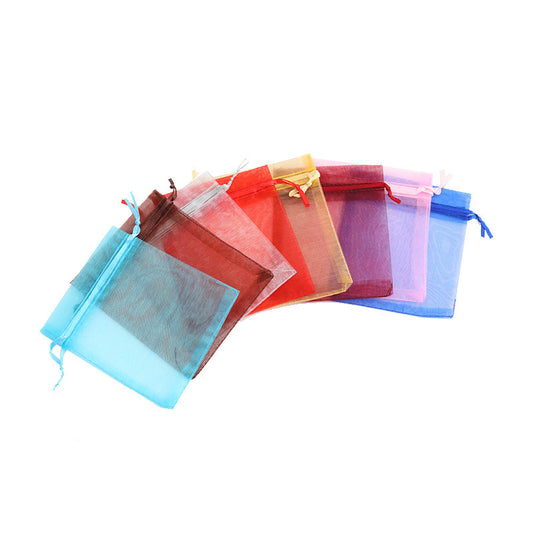 Drawstring Mesh Organza Bag