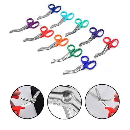 Emergency Medical Scissors Silver Blade - Crimson Purple
