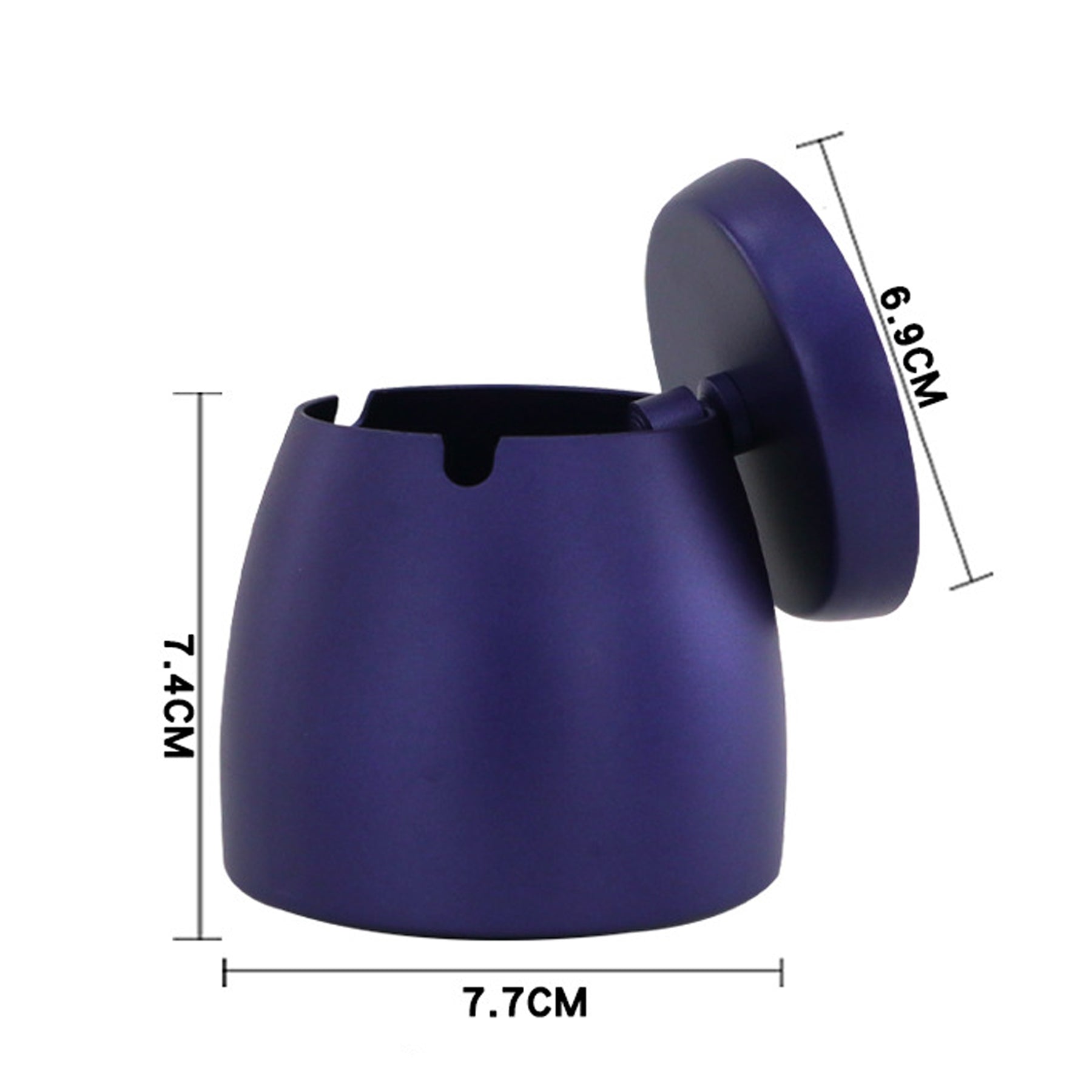 Removable Stainless Steel Ashtray With Lid image 1