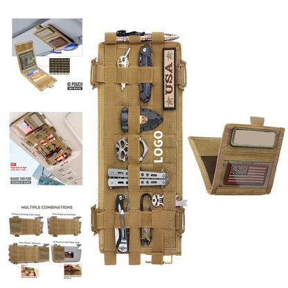 13.5" Width and 7" Height Molle Visor Panel Organizer image 1