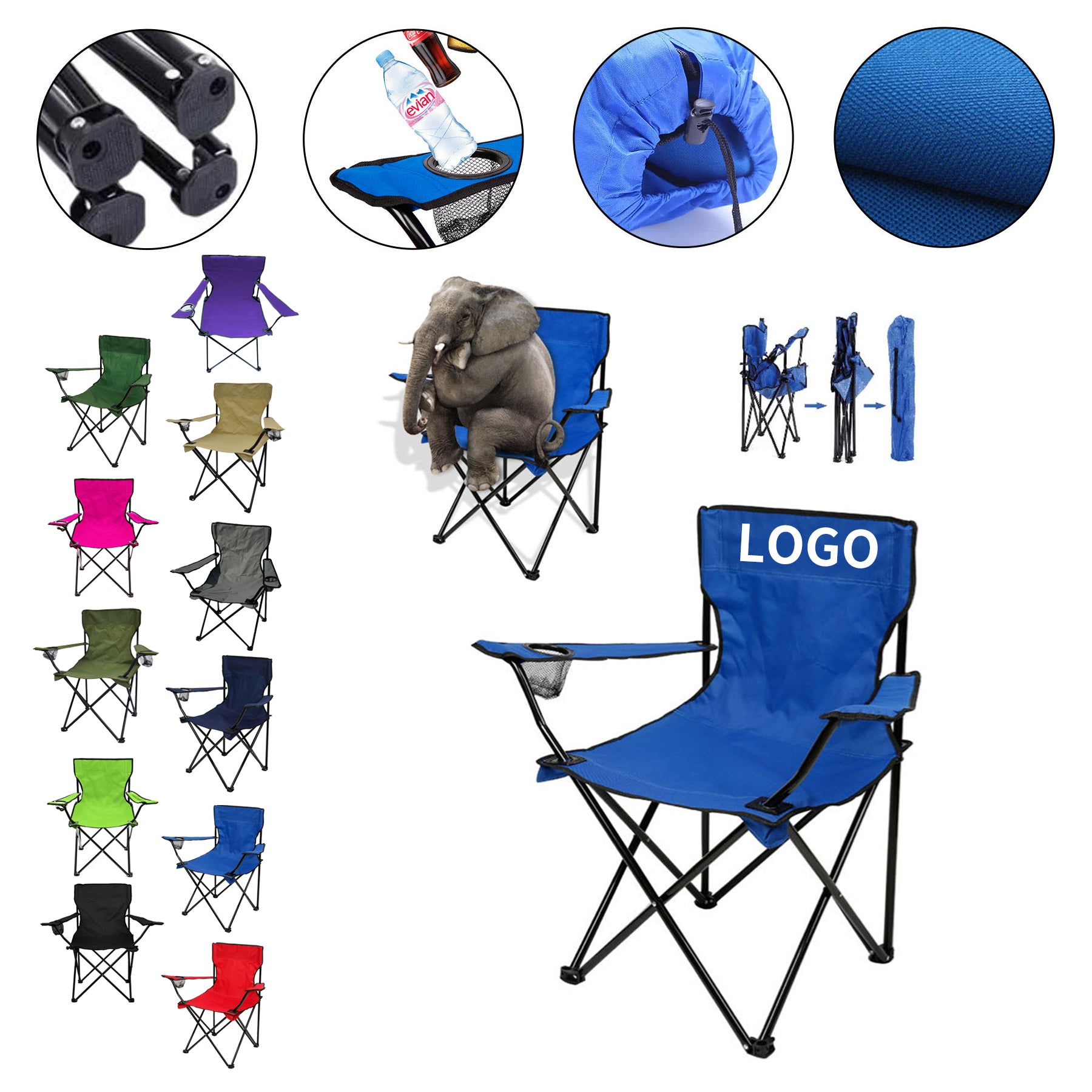 Durable Folding Camp Chair image 0