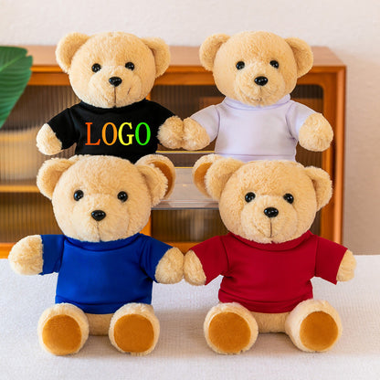 Plush Teddy Bear /Choice of T-Shirt Color image 0