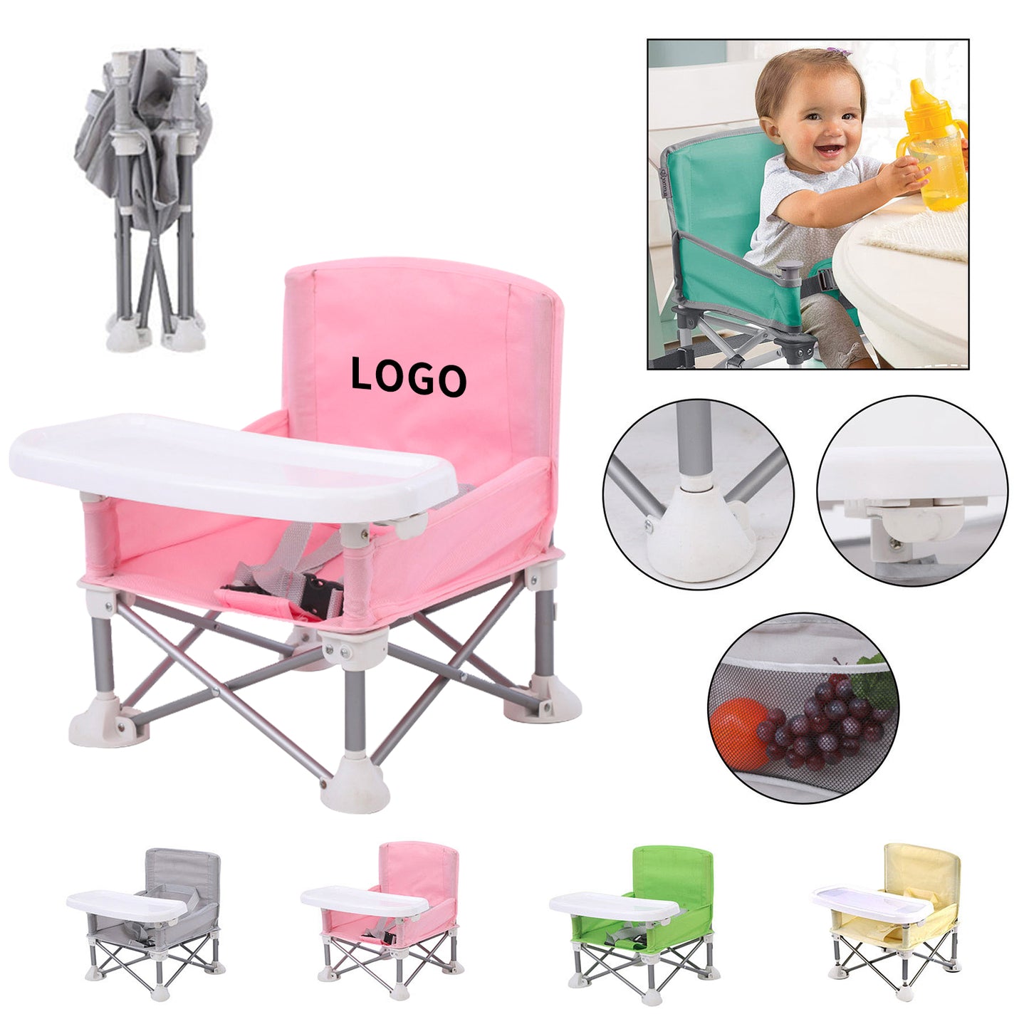 All-in-One Portable Baby Booster Chair image 0