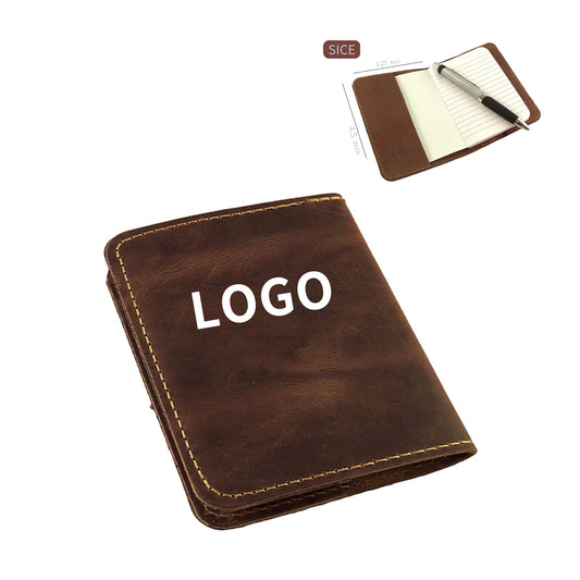 Refillable Mini Leather Pocket Notebook image 0