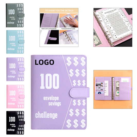 100 Envelope Budget Planner for Couples' Savings and Cash Management - Light Blue