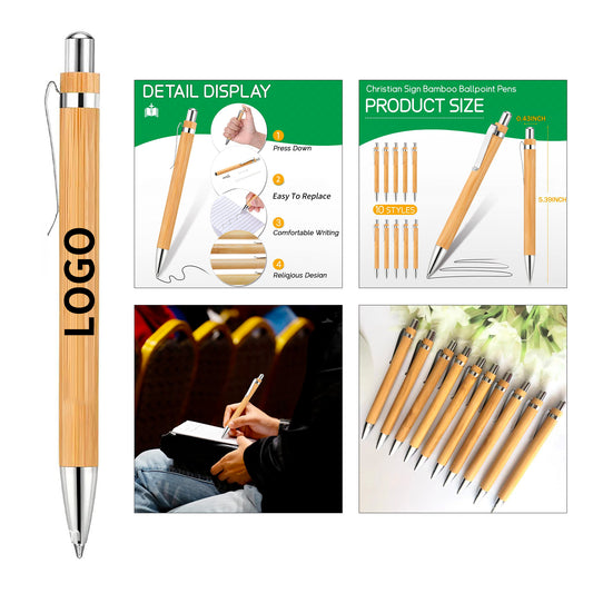 Bamboo Click Pens