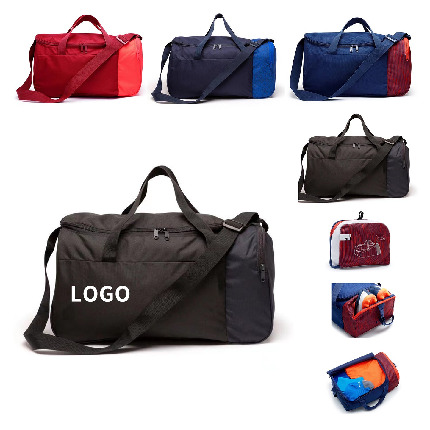 Versatile Foldable Duffle Bag for Travel and Sports