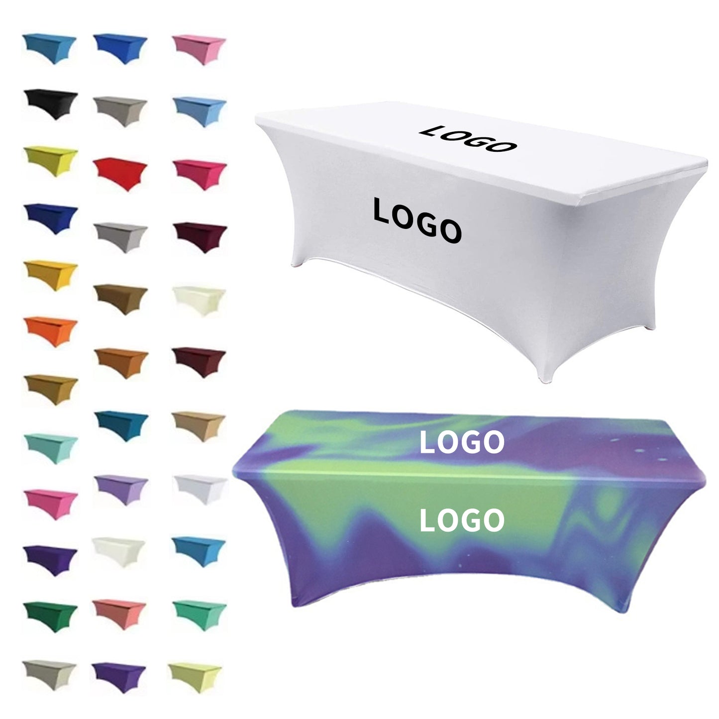 Stretchable Polyester Table Cover - Various