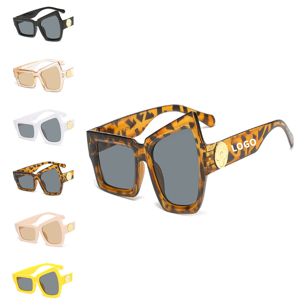 Trendy Tortoiseshell Sunglasses - Leopard Brown