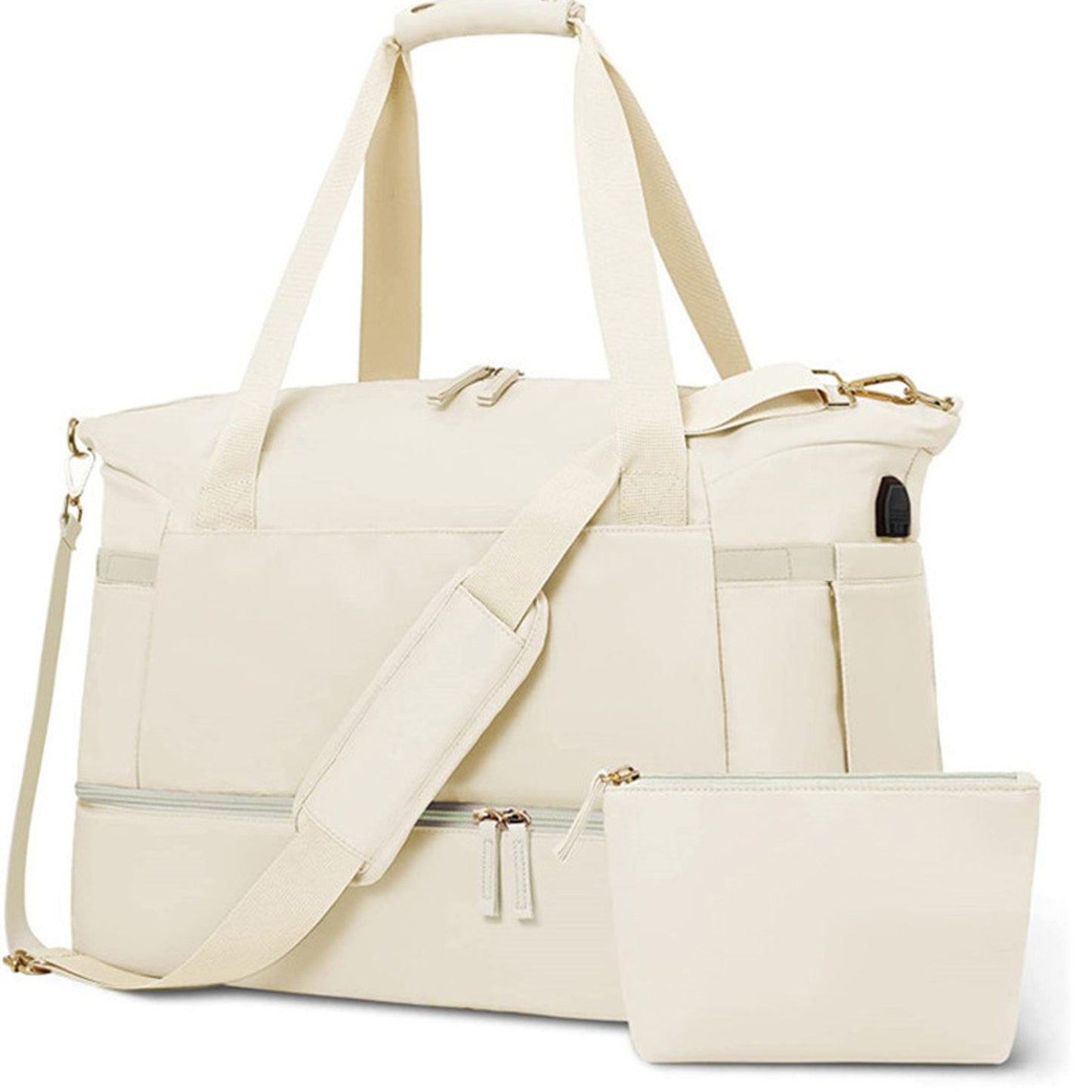 Durable Gym Bag with Wet Pocket and Shoe Compartment