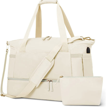 Durable Gym Bag with Wet Pocket and Shoe Compartment