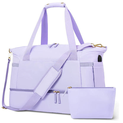 Durable Gym Bag with Wet Pocket and Shoe Compartment