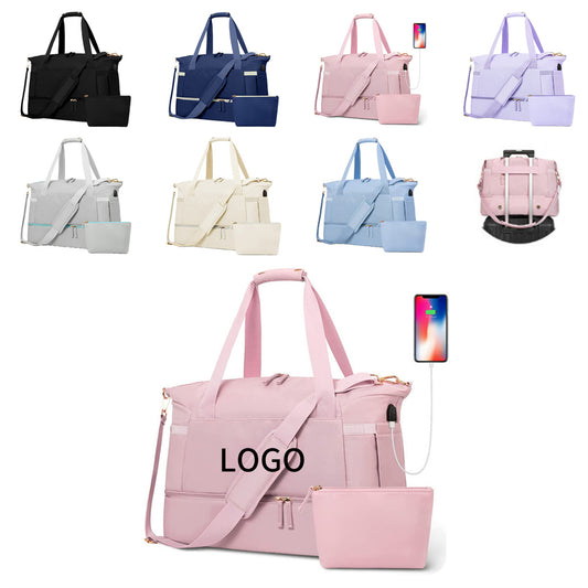 Durable Gym Bag with Wet Pocket and Shoe Compartment