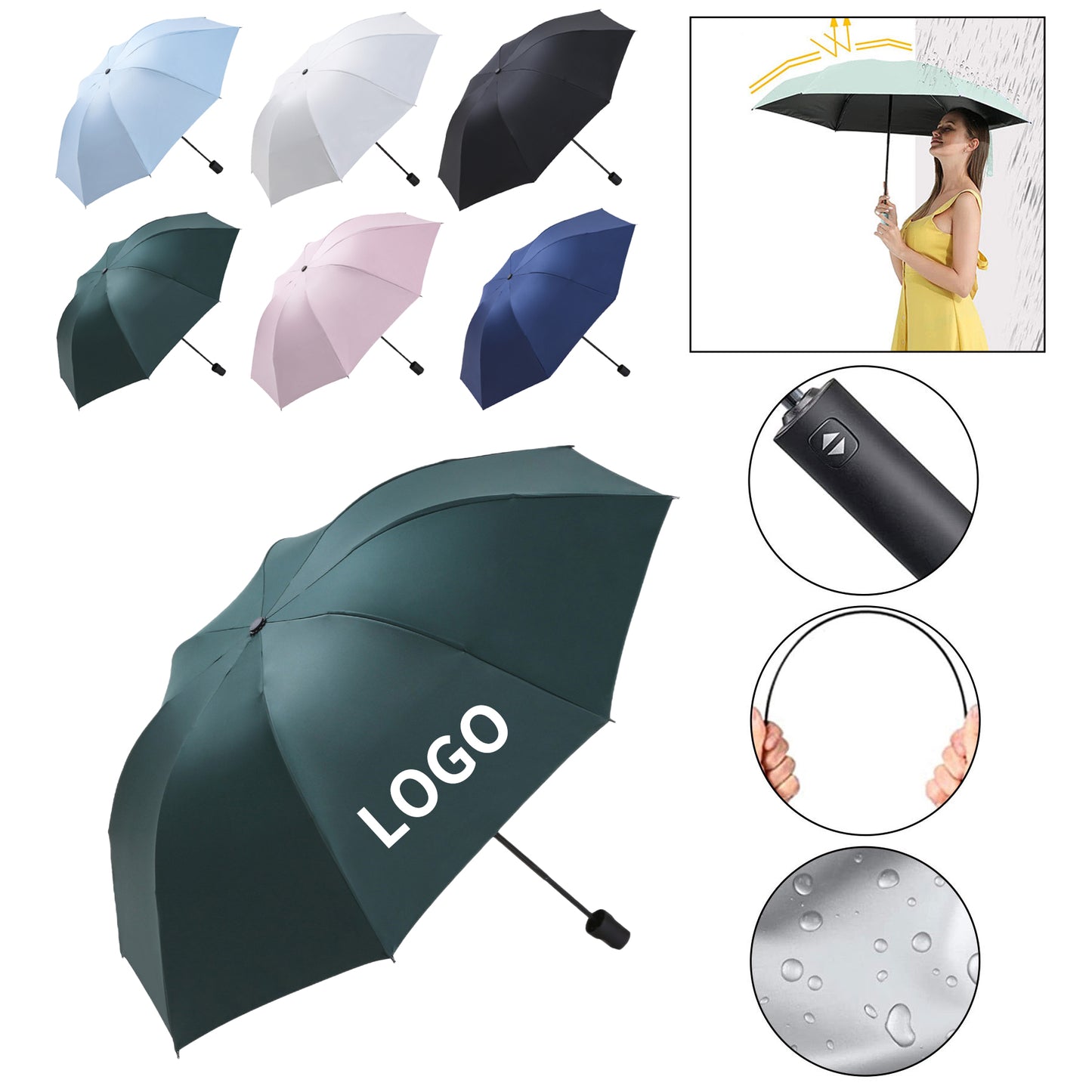 Compact UV Protection Umbrella