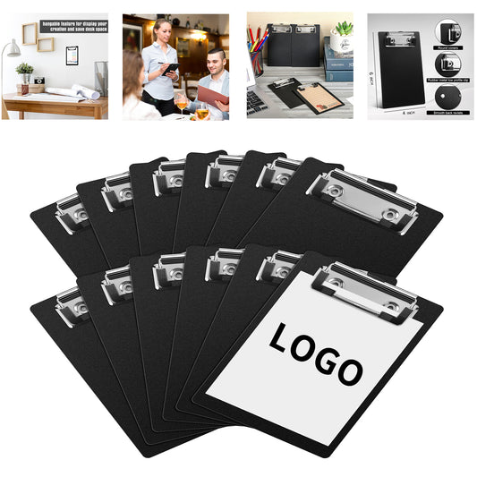 4 x 6 Inch Small Clipboards Pocket Clipboard - Black