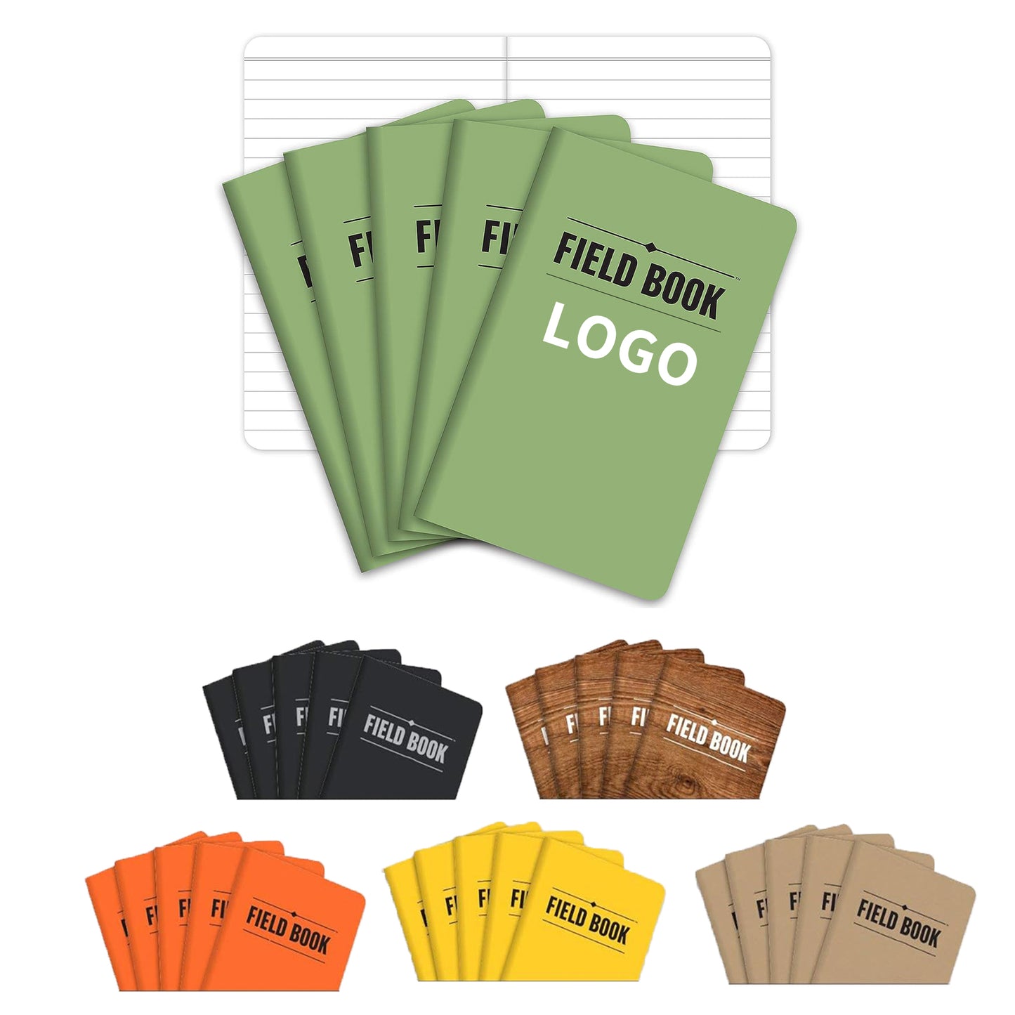 48 Pages 24 Sheets Pocket Sized 3.5" x 5.5" Lined Memo Book Field Notebook