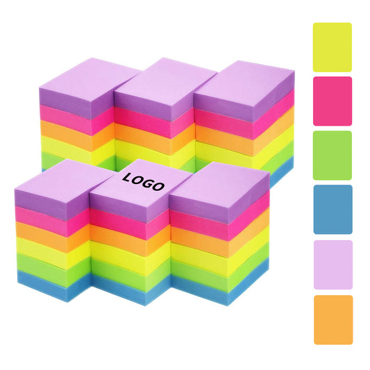 100 Sheets 1.5 in x 2 in Self-Stick Notes Pad - Purple