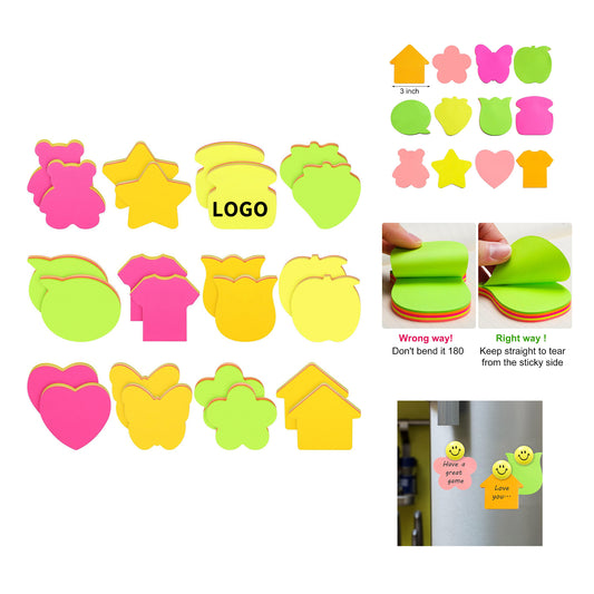 100 Sheets 3 x 3 Inch Sticky School Self Post Notes - Hot Pink