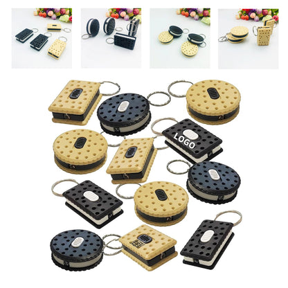 Sandwich Cookie Flashlight Keychains Led Key Chains