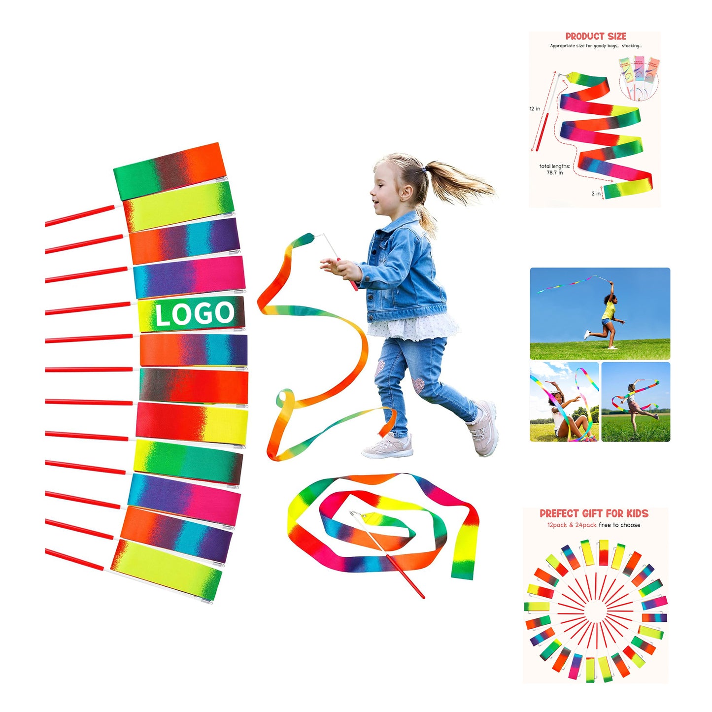 Dance Ribbon Party Favors Streamers for Kids