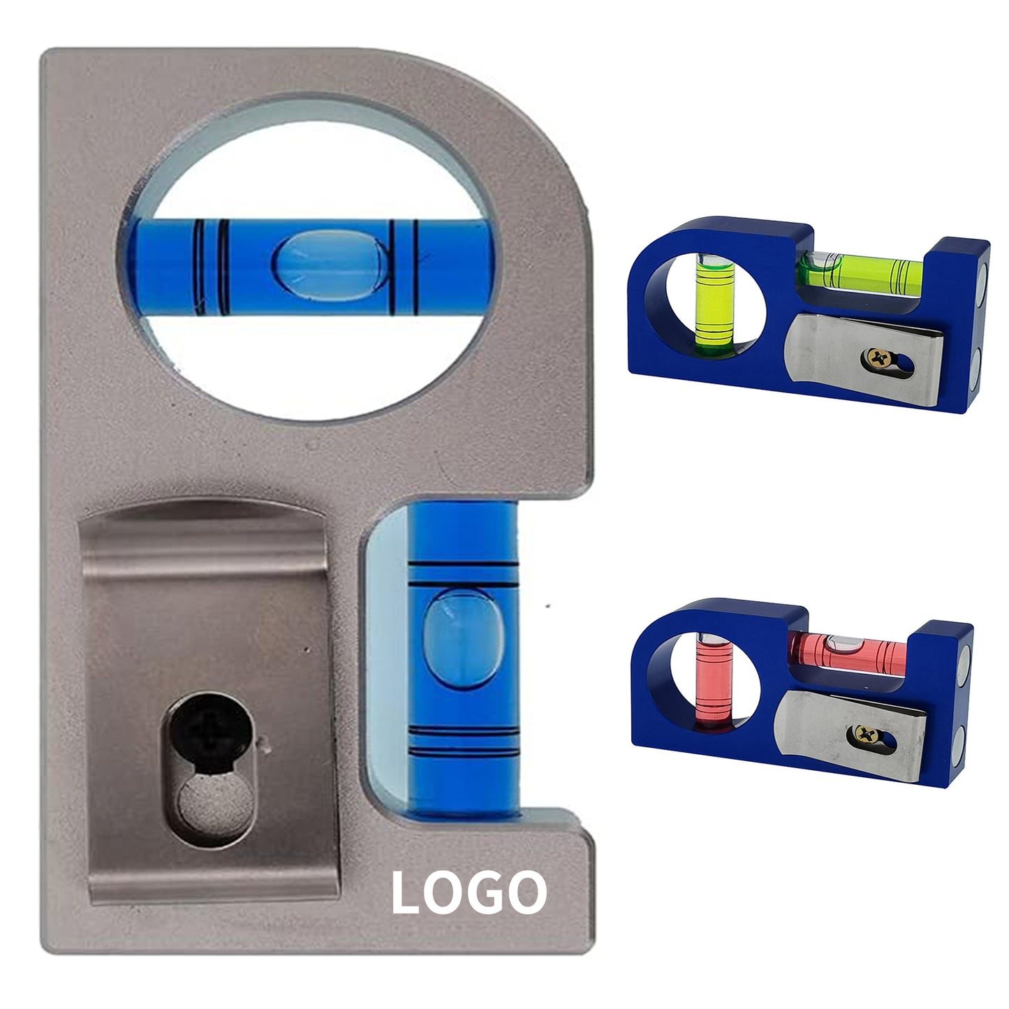 Convenient to Carry Solid Aluminum Alloy Mini Level Ruler - Silver