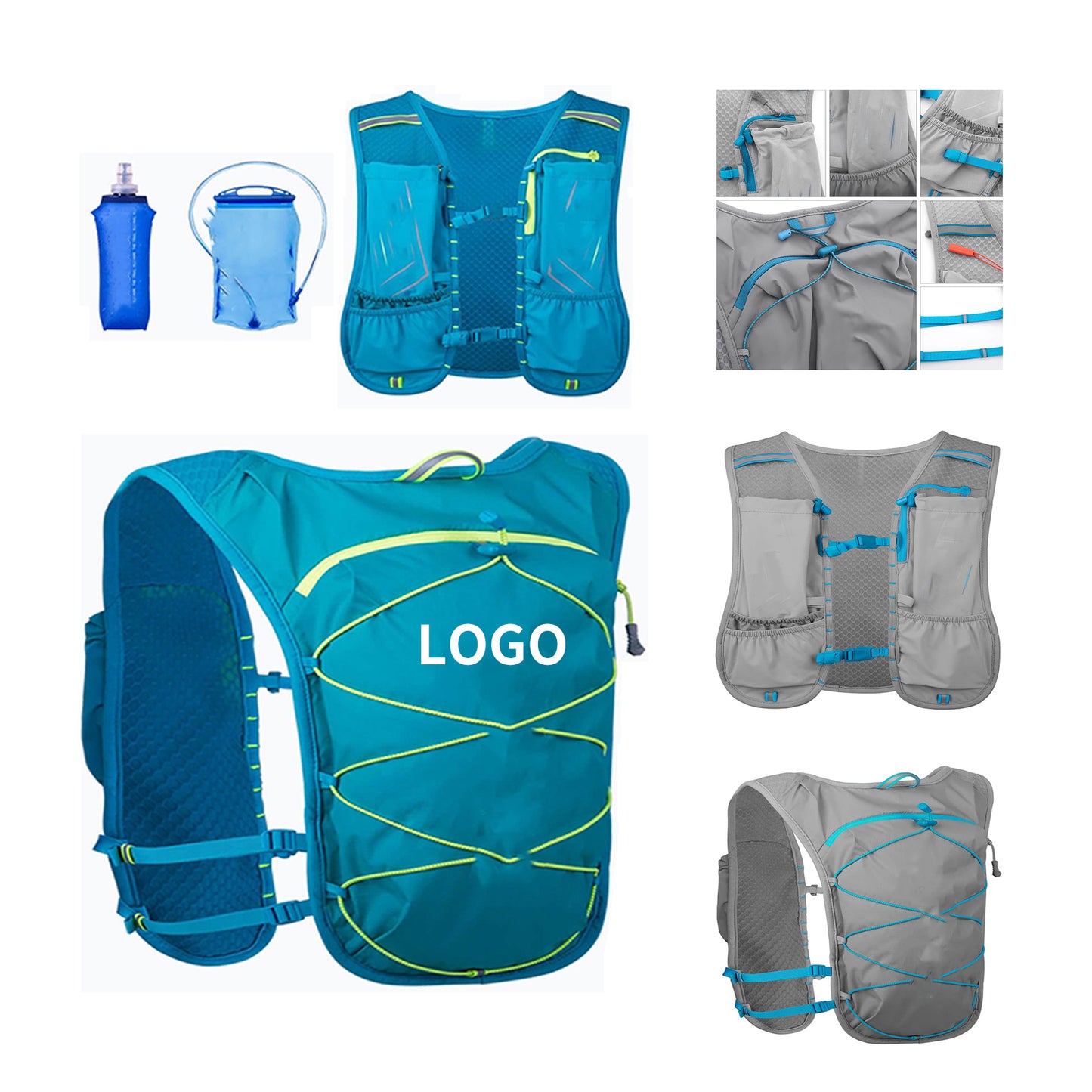 Water Vest for Running Hydration Pack Running Vest - Black