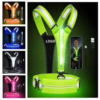 Reflective Vest Running Gear - Black