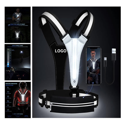 Reflective Vest Running Gear - Black