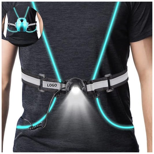 Safety Night Light Running Reflective Vest - Red